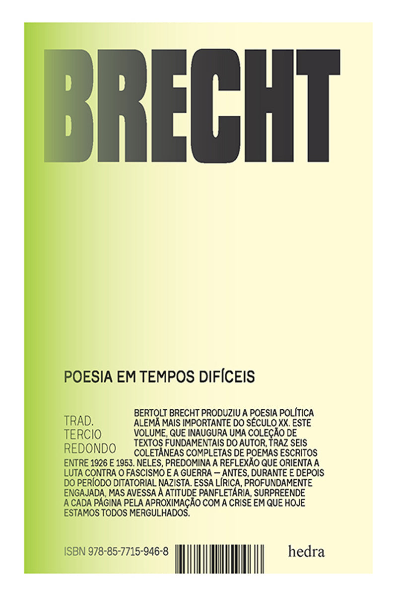 Poesia em tempos difíceis (Bilíngue)