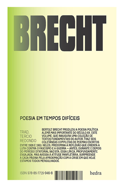 Poesia em tempos difíceis (Bilíngue)
