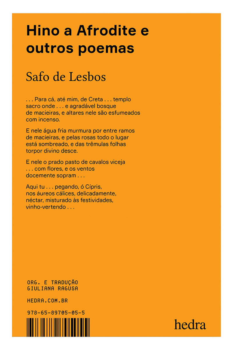 Hino a Afrodite e outros poemas (Bilíngue)