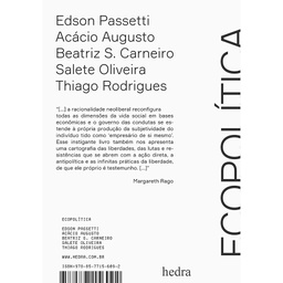 [9788577156092] Ecopolítica (Edson Passetti. Editora Hedra) [PHI035000]
